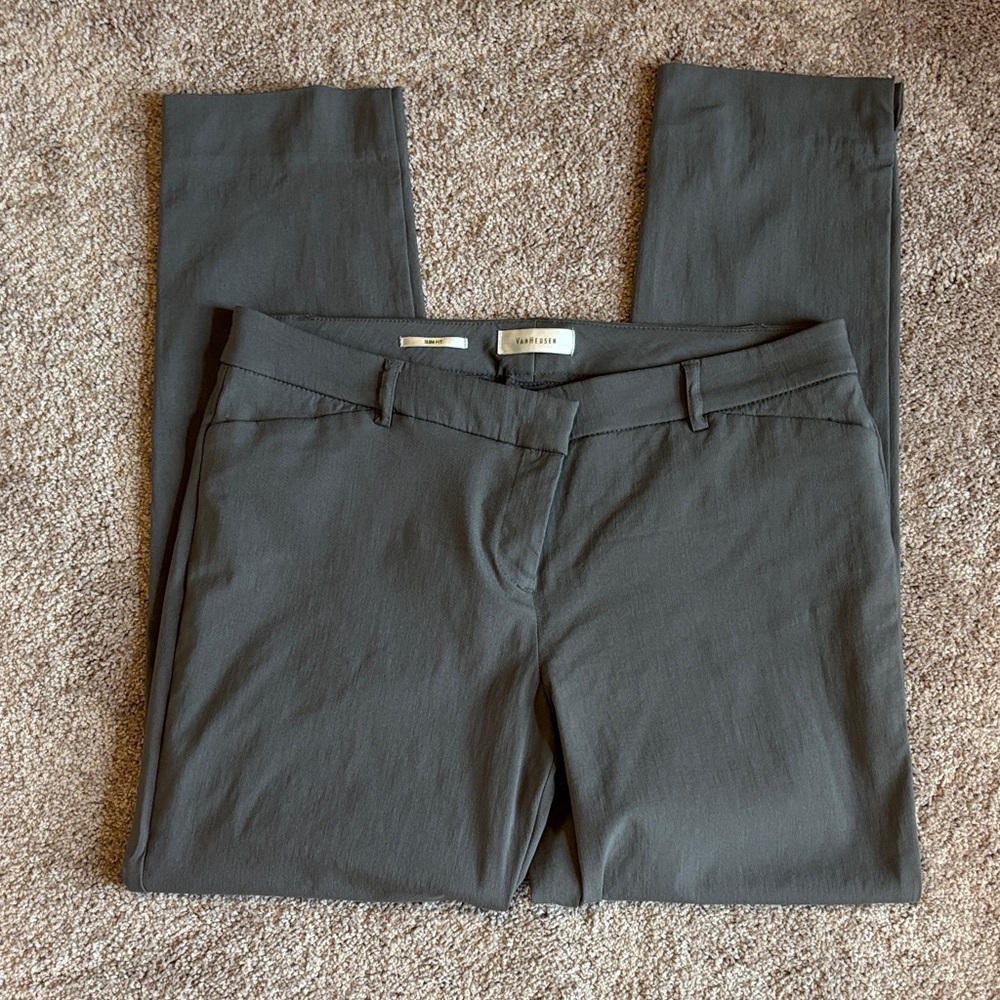 Van Heusen Slim Fit Stretch Pants - Gray